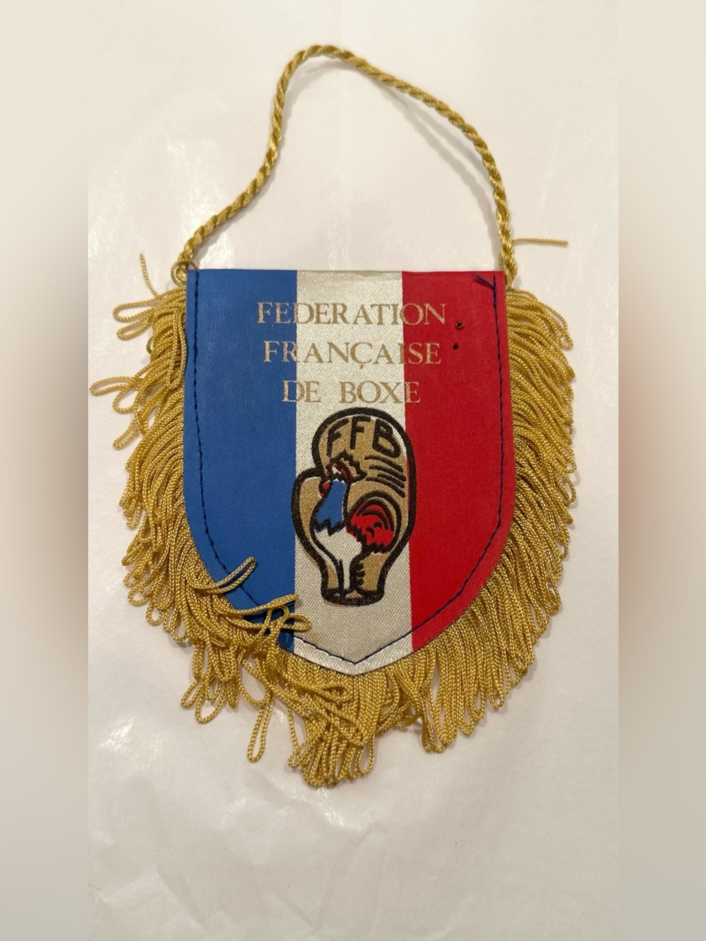 Vintage Fédération Française de Boxe FFB French Boxing Pennant